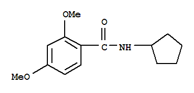 Benzamide,n-cyclopentyl-2,4-dimethoxy-(9ci)Structure,349107-47-7Structure Benzamide,n-cyclopentyl-2,4-dimethoxy-(9ci) Structure,349107-47-7Structure
