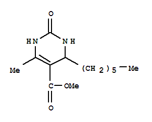 5-Pyrimidinecarboxylicacid,4-hexyl-1,2,3,4-tetrahydro-6-methyl-2-oxo-,methylester(9ci)Structure,349650-89-1Structure 5-Pyrimidinecarboxylicacid,4-hexyl-1,2,3,4-tetrahydro-6-methyl-2-oxo-,methylester(9ci) Structure,349650-89-1Structure