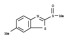 (7ci,8ci)-6-甲基-2-(甲基亞磺酰基)-苯并噻唑結(jié)構(gòu)式_3507-51-5結(jié)構(gòu)式