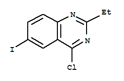 Quinazoline,4-chloro-2-ethyl-6-iodo-Structure,351426-09-0Structure Quinazoline,4-chloro-2-ethyl-6-iodo- Structure,351426-09-0Structure