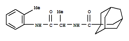 (9Ci)-N-[1-甲基-2-[(2-甲基苯基)氨基]-2-氧代乙基]-三環(huán)[3.3.1.13,7]癸烷-1-羧酰胺結(jié)構(gòu)式_353492-17-8結(jié)構(gòu)式