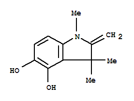 (9Ci)-2,3-二氫-1,3,3-三甲基-2-亞甲基-1H-吲哚-4,5-二醇結(jié)構(gòu)式_357397-44-5結(jié)構(gòu)式