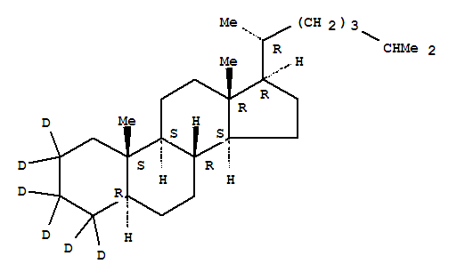 膽甾烷-D6結(jié)構(gòu)式_358731-18-7結(jié)構(gòu)式