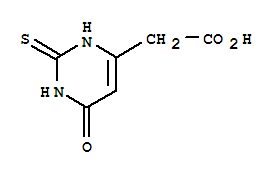 4-Pyrimidineacetic acid, 1,2,3,6-tetrahydro-6-oxo-2-thioxo-(9ci)Structure,35978-12-2Structure 4-Pyrimidineacetic acid, 1,2,3,6-tetrahydro-6-oxo-2-thioxo-(9ci) Structure,35978-12-2Structure