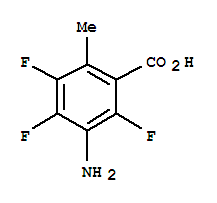 (9ci)-3-氨基-2,4,5-三氟-6-甲基-苯甲酸結(jié)構(gòu)式_360065-37-8結(jié)構(gòu)式
