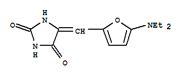 5-[[5-(二乙基氨基)-2-呋喃]亞甲基]-2,4-咪唑啉二酮結(jié)構(gòu)式_366824-40-0結(jié)構(gòu)式