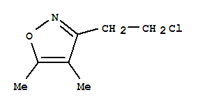 Isoxazole,3-(2-chloroethyl)-4,5-dimethyl-(9ci)Structure,371932-99-9Structure Isoxazole,3-(2-chloroethyl)-4,5-dimethyl-(9ci) Structure,371932-99-9Structure