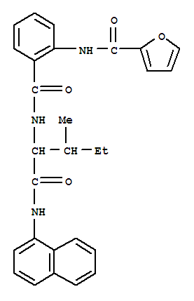 (9ci)-n-[2-[[[2-甲基-1-[(1-萘氨基)羰基]丁基]氨基]羰基]苯基]-2-呋喃羧酰胺結構式_374562-72-8結構式