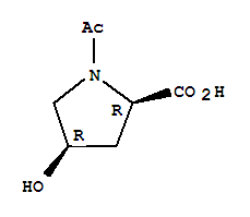 (4r)-(9ci)-1-乙?；?4-羥基-D-脯氨酸結(jié)構(gòu)式_37712-75-7結(jié)構(gòu)式