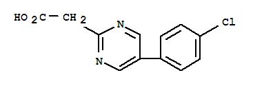 2-Pyrimidineacetic acid, 5-(4-chlorophenyl)-(9ci)Structure,38107-00-5Structure 2-Pyrimidineacetic acid, 5-(4-chlorophenyl)-(9ci) Structure,38107-00-5Structure