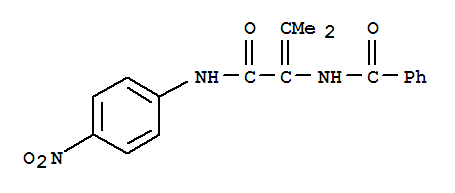 (9ci)-n-[2-甲基-1-[[(4-硝基苯基)氨基]羰基]-1-丙烯基]-苯甲酰胺結構式_397879-99-1結構式