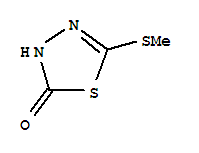 1,3,4-Thiadiazol-2(3h)-one, 5-(methylthio)-Structure,3991-97-7Structure 1,3,4-Thiadiazol-2(3h)-one, 5-(methylthio)- Structure,3991-97-7Structure