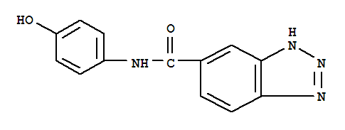 1H-benzotriazole-5-carboxamide,n-(4-hydroxyphenyl)-(9ci) Structure,404575-03-7Structure