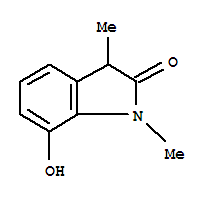 2H-indol-2-one,1,3-dihydro-7-hydroxy-1,3-dimethyl-(9ci)Structure,412283-83-1Structure 2H-indol-2-one,1,3-dihydro-7-hydroxy-1,3-dimethyl-(9ci) Structure,412283-83-1Structure