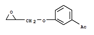 1-[3-(環(huán)氧-2-甲氧基)苯基]乙酮結(jié)構(gòu)式_42865-03-2結(jié)構(gòu)式
