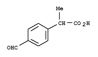 2-(4-Formylphenyl)propanoic acidStructure,43153-07-7Structure 2-(4-Formylphenyl)propanoic acid Structure,43153-07-7Structure