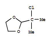 1,3-Dioxolane, 2-(1-chloro-1-methylethyl)-Structure,4362-42-9Structure 1,3-Dioxolane, 2-(1-chloro-1-methylethyl)- Structure,4362-42-9Structure
