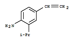 Benzenamine, 4-ethenyl-2-(1-methylethyl)-(9ci)Structure,437712-33-9Structure Benzenamine, 4-ethenyl-2-(1-methylethyl)-(9ci) Structure,437712-33-9Structure