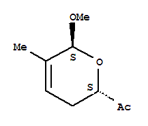 (9ci)-1-[(2s,6s)-3,6-二氫-6-甲氧基-5-甲基-2H-吡喃-2-基]-乙酮結(jié)構(gòu)式_457623-06-2結(jié)構(gòu)式