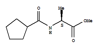 (9ci)-n-(環(huán)戊基羰基)-L-丙氨酸甲酯結(jié)構(gòu)式_457629-18-4結(jié)構(gòu)式