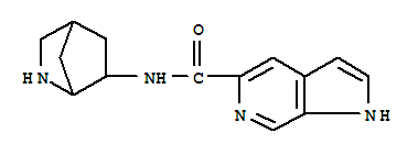 n-2-氮雜雙環(huán)[2.2.1]hept-6-基-1H-吡咯并[2,3-c]吡啶-5-羧酰胺結構式_508208-63-7結構式