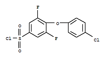 Benzenesulfonyl chloride, 4-(4-chlorophenoxy)-3,5-difluoro-Structure,549547-34-4Structure Benzenesulfonyl chloride, 4-(4-chlorophenoxy)-3,5-difluoro- Structure,549547-34-4Structure