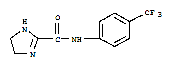 (9ci)-4,5-二氫-n-[4-(三氟甲基)苯基]-1H-咪唑-2-羧酰胺結(jié)構(gòu)式_638142-87-7結(jié)構(gòu)式