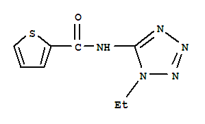 2-Thiophenecarboxamide,n-(1-ethyl-1h-tetrazol-5-yl)-(9ci)Structure,638146-53-9Structure 2-Thiophenecarboxamide,n-(1-ethyl-1h-tetrazol-5-yl)-(9ci) Structure,638146-53-9Structure