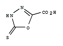 (9CI)-4,5-二氫-5-硫氧代-1,3,4-噁二唑-2-羧酸結(jié)構(gòu)式_64007-52-9結(jié)構(gòu)式