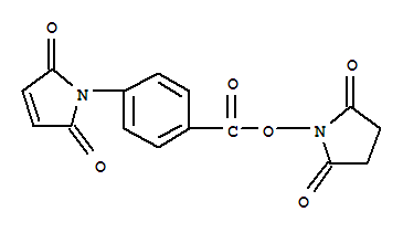 4-(2,5-Dihydro-2,5-dioxo-1h-pyrrol-1-yl)-benzoic acid 2,5-dioxo-1-pyrrolidinyl esterStructure,64191-06-6Structure 4-(2,5-Dihydro-2,5-dioxo-1h-pyrrol-1-yl)-benzoic acid 2,5-dioxo-1-pyrrolidinyl ester Structure,64191-06-6Structure