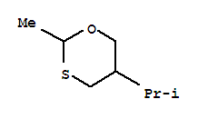 (9ci)-2-甲基-5-(1-甲基乙基)-1,3-氧硫雜環(huán)己烷結(jié)構(gòu)式_64931-59-5結(jié)構(gòu)式