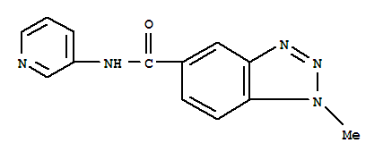 1H-benzotriazole-5-carboxamide,1-methyl-n-3-pyridinyl-(9ci)Structure,700852-71-7Structure 1H-benzotriazole-5-carboxamide,1-methyl-n-3-pyridinyl-(9ci) Structure,700852-71-7Structure