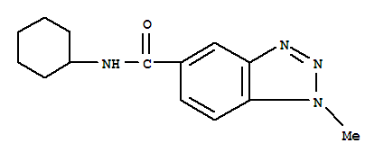 1H-benzotriazole-5-carboxamide,n-cyclohexyl-1-methyl-(9ci)Structure,700857-96-1Structure 1H-benzotriazole-5-carboxamide,n-cyclohexyl-1-methyl-(9ci) Structure,700857-96-1Structure