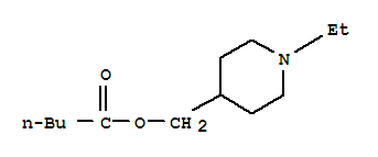 Pentanoic acid, (1-ethyl-4-piperidinyl)methyl ester (9ci)Structure,700870-67-3Structure Pentanoic acid, (1-ethyl-4-piperidinyl)methyl ester (9ci) Structure,700870-67-3Structure