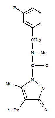  n-[(3-氟苯基)甲基]-n,3-二甲基-4-(1-甲基乙基)-5-氧代-2(5H)-異噁唑羧酰胺結構式_706803-68-1結構式