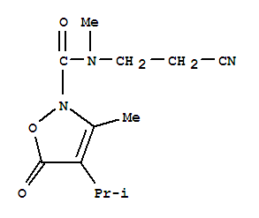  n-(2-氰基乙基)-n,3-二甲基-4-(1-甲基乙基)-5-氧代-2(5H)-異噁唑羧酰胺結構式_706803-78-3結構式