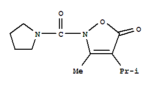 3-甲基-4-(1-甲基乙基)-2-(1-吡咯烷羰基)-5(2H)-異噁唑酮結構式_706803-99-8結構式