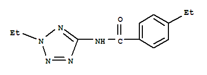 Benzamide, 4-ethyl-n-(2-ethyl-2h-tetrazol-5-yl)-(9ci)Structure,708286-27-5Structure Benzamide, 4-ethyl-n-(2-ethyl-2h-tetrazol-5-yl)-(9ci) Structure,708286-27-5Structure