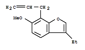 (9ci)-3-乙基-6-甲氧基-7-(2-丙烯基)-苯并呋喃結(jié)構(gòu)式_709028-40-0結(jié)構(gòu)式