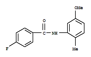Benzamide, 4-fluoro-n-(5-methoxy-2-methylphenyl)-(9ci)Structure,712298-94-7Structure Benzamide, 4-fluoro-n-(5-methoxy-2-methylphenyl)-(9ci) Structure,712298-94-7Structure