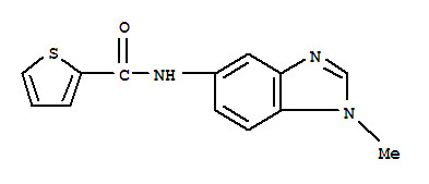 2-Thiophenecarboxamide,n-(1-methyl-1h-benzimidazol-5-yl)-(9ci)Structure,720675-72-9Structure 2-Thiophenecarboxamide,n-(1-methyl-1h-benzimidazol-5-yl)-(9ci) Structure,720675-72-9Structure