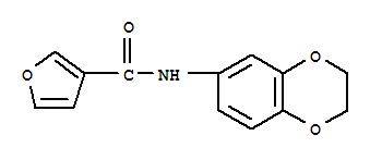 (9ci)-n-(2,3-二氫-1,4-苯并二噁英-6-基)-3-呋喃羧酰胺結(jié)構(gòu)式_720702-76-1結(jié)構(gòu)式
