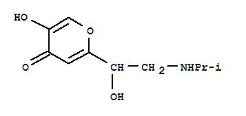 (9ci)-5-羥基-2-[1-羥基-2-[(1-甲基乙基)氨基]乙基]-4H-吡喃-4-酮結(jié)構(gòu)式_721387-09-3結(jié)構(gòu)式