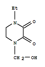 2,3-Piperazinedione,1-ethyl-4-(hydroxymethyl)-(9ci) Structure,72325-04-3Structure