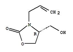 (4r)-(9ci)-4-(羥基甲基)-3-(2-丙烯基)-2-噁唑烷酮結(jié)構(gòu)式_723334-87-0結(jié)構(gòu)式