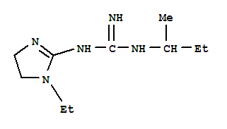 (9ci)-n-(1-乙基-4,5-二氫-1H-咪唑-2-基)-n-(1-甲基丙基)-胍結構式_724412-98-0結構式