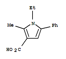 1H-pyrrole-3-carboxylicacid,1-ethyl-2-methyl-5-phenyl-(9ci) Structure,724744-76-7Structure