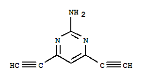 2-Pyrimidinamine, 4,6-diethynyl-(9ci)Structure,727651-60-7Structure 2-Pyrimidinamine, 4,6-diethynyl-(9ci) Structure,727651-60-7Structure