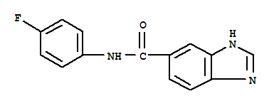 1H-benzimidazole-5-carboxamide,n-(4-fluorophenyl)-(9ci)Structure,727686-18-2Structure 1H-benzimidazole-5-carboxamide,n-(4-fluorophenyl)-(9ci) Structure,727686-18-2Structure