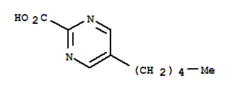 2-Pyrimidinecarboxylic acid, 5-pentyl-(9ci)Structure,72790-10-4Structure 2-Pyrimidinecarboxylic acid, 5-pentyl-(9ci) Structure,72790-10-4Structure